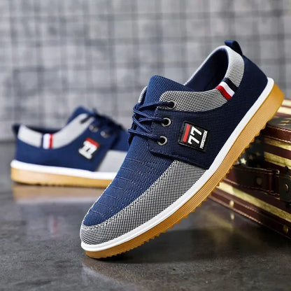  Men Canvas Shoes Breathable Beef Tendon Bottom Casual Vulcanized Shoes Work Footwear Tennis Masculino