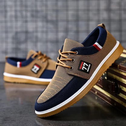  Men Canvas Shoes Breathable Beef Tendon Bottom Casual Vulcanized Shoes Work Footwear Tennis Masculino
