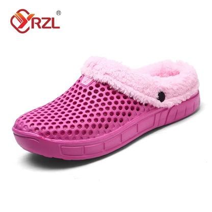 Winter Slippers Men Women Indoor Warm Shoes Non Slip Cotton Pantoffels Casual Clogs Slip on House Floor Slippers for Men